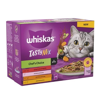Picture of Whiskas Tasty Mix Chefs Choice in Gravy | Cat 12pouches